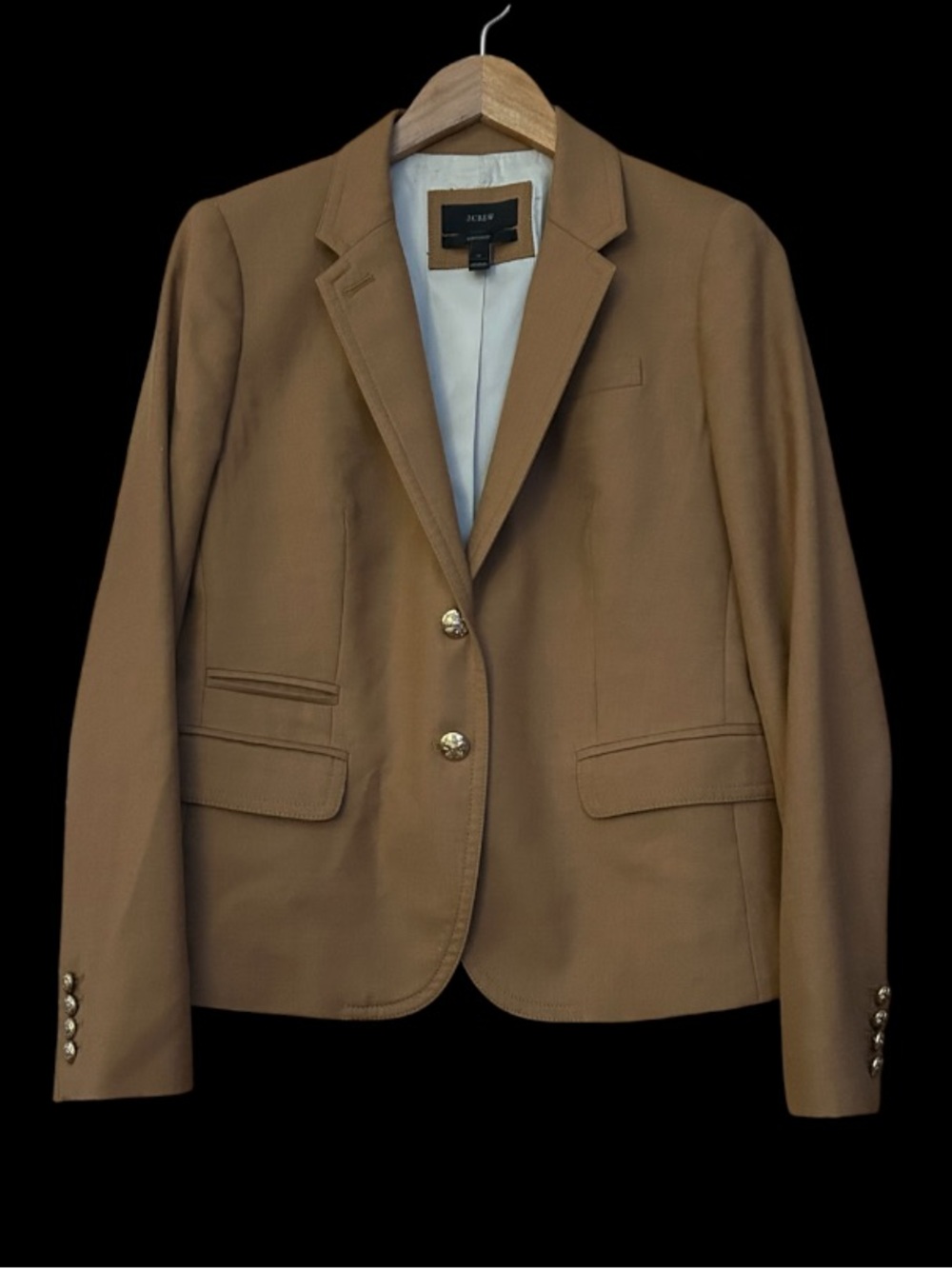 J. Crew School Boy Jacket, Camel Brown, Size 10 - Picture 2 of 9